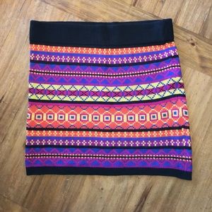 Vibrant Sweater Skirt